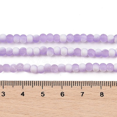 Frosted Crackle Glass Beads X1-GLAA-U001-4mm-M04-1