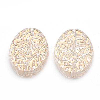 Plating Acrylic Beads PACR-S219-01-1
