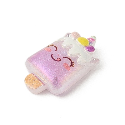 Summer Theme Opaque Resin Cabochons RESI-G106-01F-1