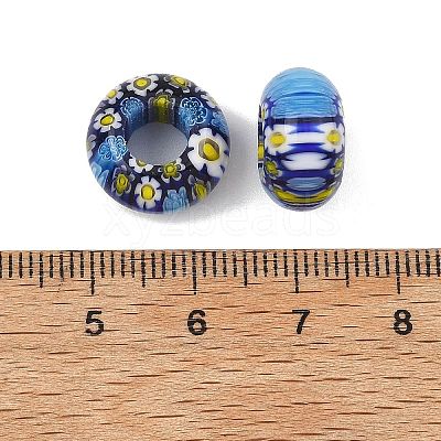 Handmade Millefiori Lampwork European Beads LA-CBA4BF9-01B-1