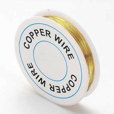 Round Copper Jewelry Wire X-CW0.4mm007-1