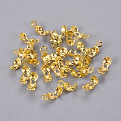 Iron Bead Tips Knot Covers E037Y-G-1