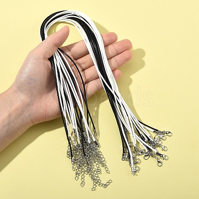 Waxed Cotton Cord Necklace Making MAK-YW0001-25A-1