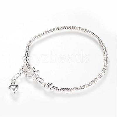 Brass European Style Bracelet Making MAK-R011-03S-1