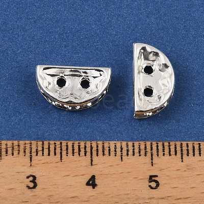 Brass Crystal Rhinestone Spacer Bars RB-T019-02A-S-1