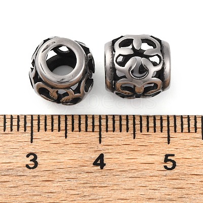 304 Stainless Steel European Beads STAS-H226-02AS-04-1