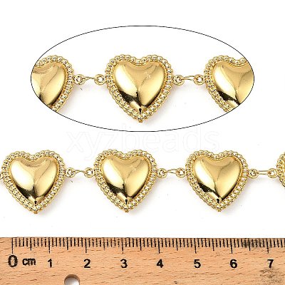 304 Stainless Steel Heart Link Chains CHS-G042-06G-1