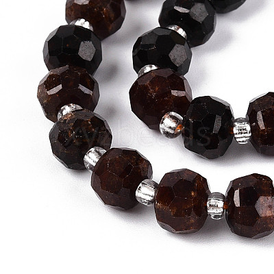 Natural Orange Garnet Beads Strands G-N327-08A-04-1