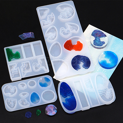 Ocean Theme DIY Silicone Molds Kits DIY-OC0002-93-1