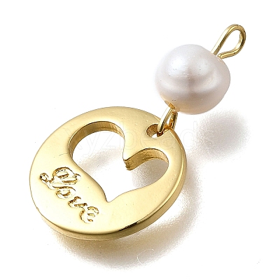 Brass Pendants KK-B132-11G-1