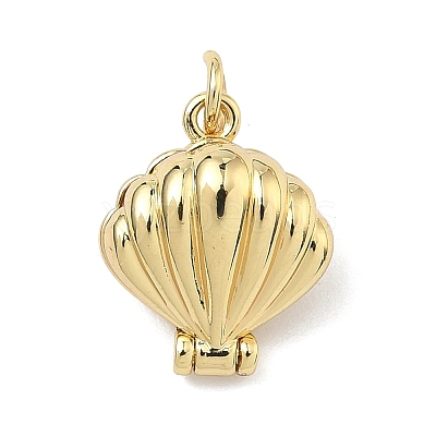 Openable Brass Pendants KK-K417-14G-1