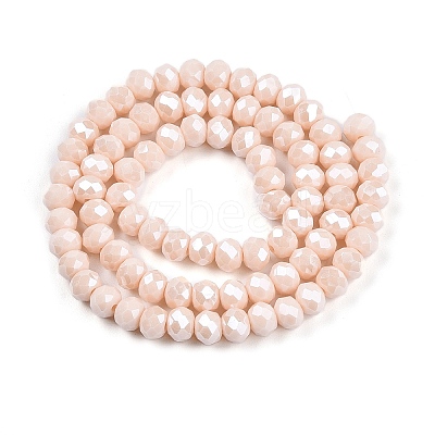 Electroplate Glass Beads Strands EGLA-A044-P6mm-A05-1