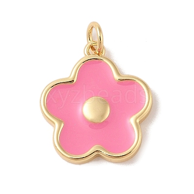 Rack Plating Brass Enamel Pendants KK-Z047-02D-RS-1