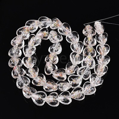 Handmade Foil Glass Beads FOIL-N029-09A-1