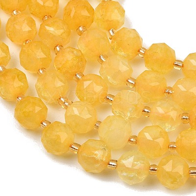 Dyed Imitation Jade Glass Beads Strands GL-Z001-02B-04-1