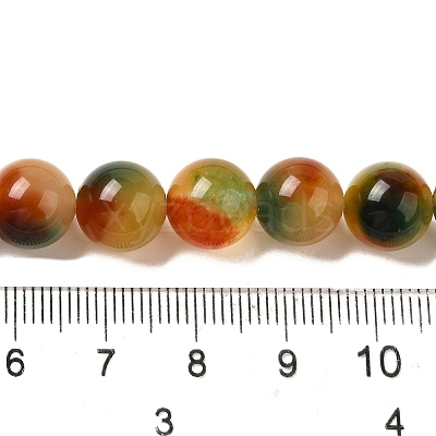 Natural Dyed White Jade Beads Strands G-M402-C04-26-1