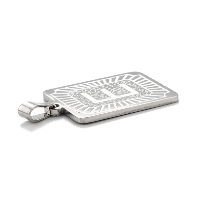 Non-Tarnish 304 Stainless Steel Pendants STAS-K216-48E-P-1