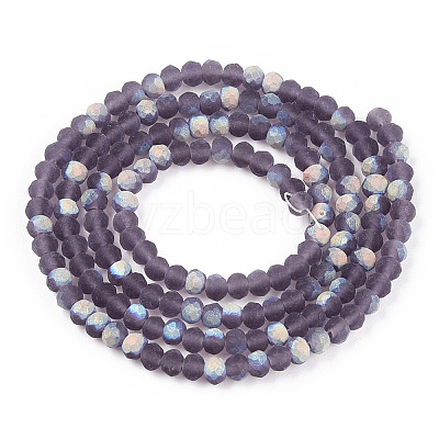 Imitation Jade Glass Beads Strands EGLA-A034-T2mm-MB15-1