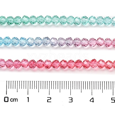 Transparent Painted Glass Beads Strands DGLA-A034-T4mm-A11-1