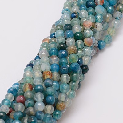 Natural Agate Bead Strands X-G-G882-6mm-C02-1-1