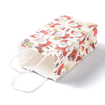 Christmas Theme Kraft Paper Gift Bags LS-CARB-L009-A02-1