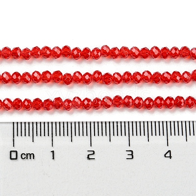 Baking Paint Transparent Glass Beads Strands DGLA-A034-J2mm-B01-1
