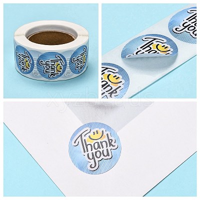 1 Inch Thank You Stickers LS-DIY-G025-J06-1