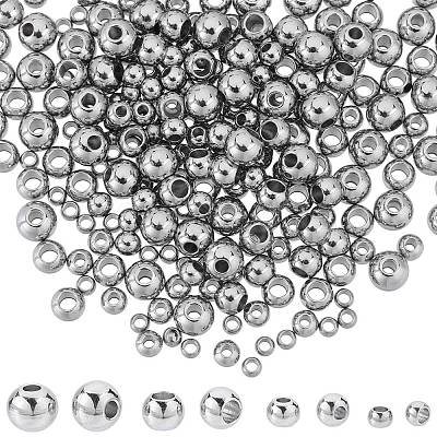 320Pcs 4 Styles 304 Stainless Steel Spacer Beads STAS-SC0006-88-1