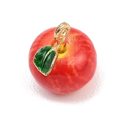 Fruit Alloy Enamel Charms LS-ENAM-P264-02C-G01-1