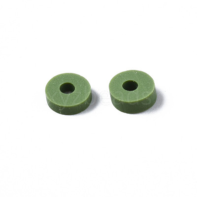 Handmade Polymer Clay Beads CLAY-R067-4.0mm-B43-1