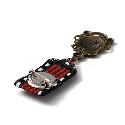 Retro British Preppy Style Alloy with Iron Pendant Lapel Pins FIND-WH0120-33D-1