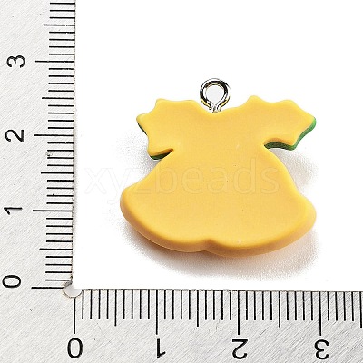 Christmas Theme Opaque Resin Pendants RESI-F054-B05-1