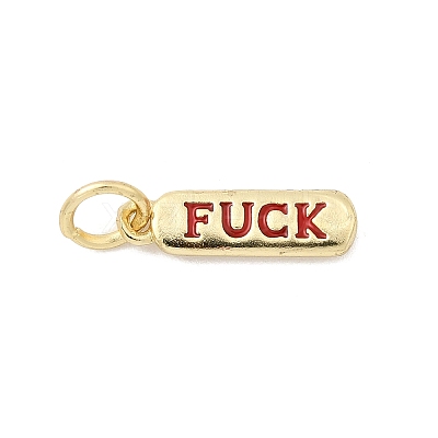 Brass Enamel Charms KK-P338-01G-F02-1