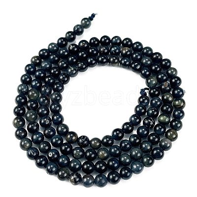 Natural Blue Tiger Eye(Dyed & Heated) Beads Strands G-M438-A04-01-1