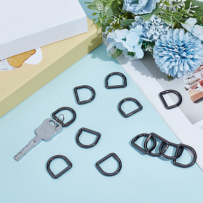 12Pcs Alloy Spring Gate Rings FIND-CN0002-49B-1