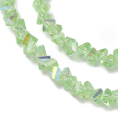 Electroplate Transparent Glass Beads Strands EGLA-P061-04C-AB19-1