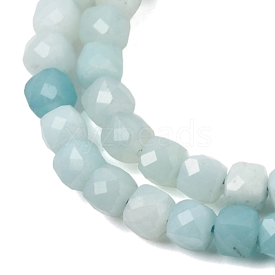 Natural Flower Amazonite Beads Strands GG-CBA0C5B-A02-1