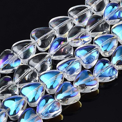Electroplate Glass Beads Strands EGLA-S188-13-B04-1