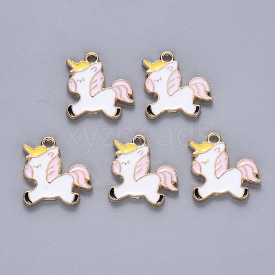 Alloy Enamel Pendants ENAM-N054-013B-1