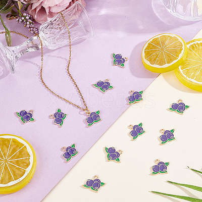 60Pcs Alloy Enamel Pendants ENAM-HY0001-64-1