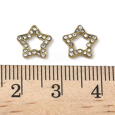 304 Stainless Steel Rhinestone Cabochons STAS-A057-04G-E02-1