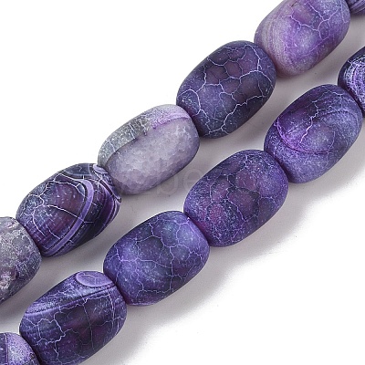 Natural Weathered Agate Beads Strands G-NH0047-B04-02-1