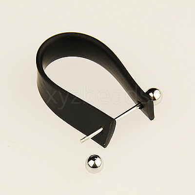 Rubber Cord Ring Components X-EJEW-G113-1