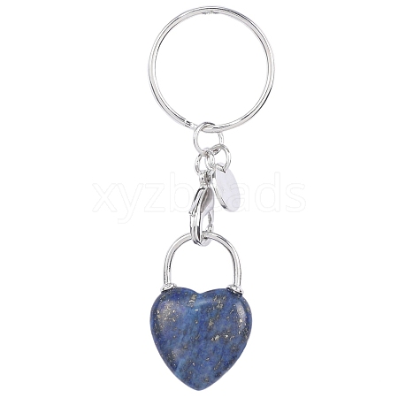 Natural Lapis Lazuli Keychain PW-WGCB953-09-1