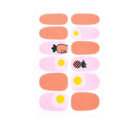 Avocados & Strawberries & Flowers Full Cover Nail Art Stickers MRMJ-T109-WSZ574-1