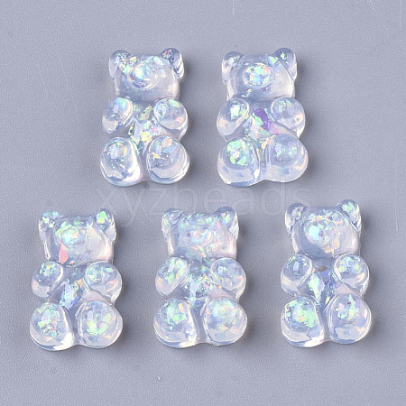 Transparent Epoxy Resin Cabochons X-CRES-N025-04G-1