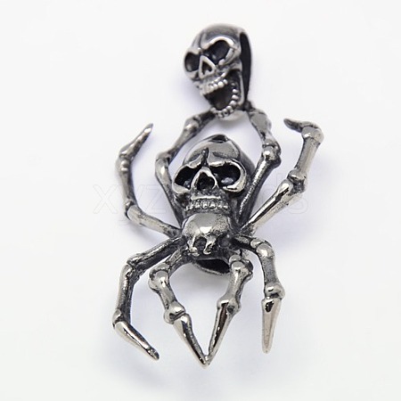 Fashionable Retro Halloween Jewelry 304 Stainless Steel Pendants STAS-R053-81-1