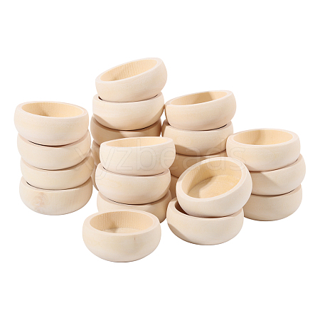 Wood Bowl DJEW-WH0015-206-1