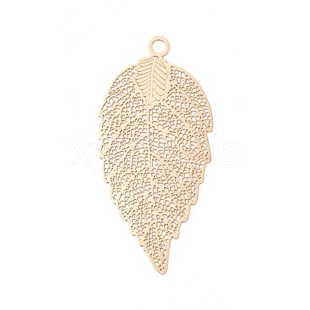 Rack Plating Brass Filigree Big Pendants KKC-T001-03KCG-1