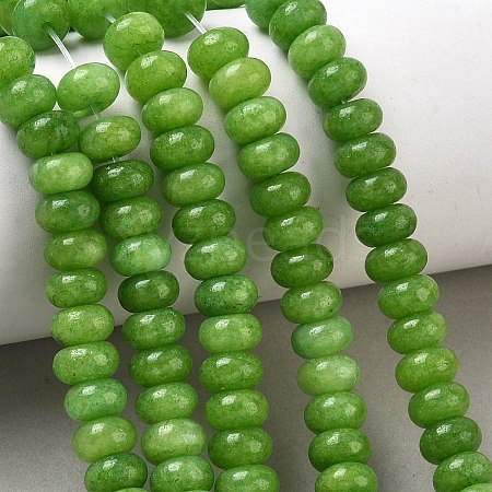 Dyed Natural White Jade Beads Strands GG-CBA9281-A16-5x8mm-1